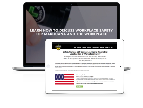 Safety Culture Works Online Cannabis Course laptop preview